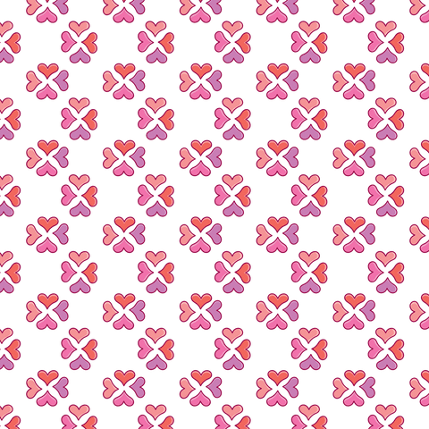 Colorful Clover Heart Pattern on Transparent Background - Download Free Stock Videos Pikwizard.com