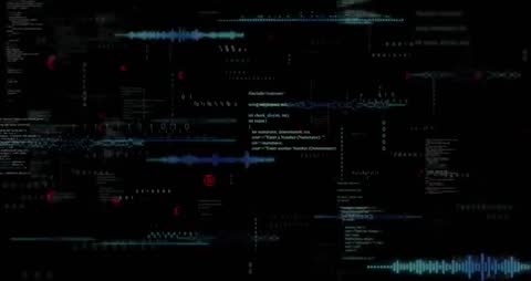 Futuristic Digital Code Animation in School Setting