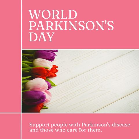 World Parkinson's Day Celebration Concept with Tulip Bouquet - Download Free Stock Templates Pikwizard.com