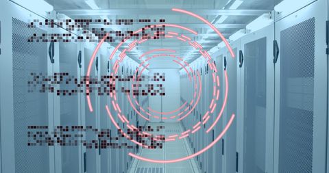 Digitized Data Exploration in Modern Server Room - Download Free Stock Images Pikwizard.com