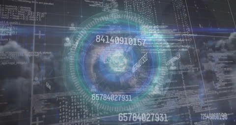 Futuristic Global Technology with Rapid Data Streaming