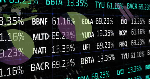 Digital Animation of Stock Market Overlapping Data