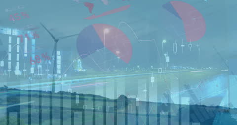 Digital Interface with Financial Data and Wind Turbine