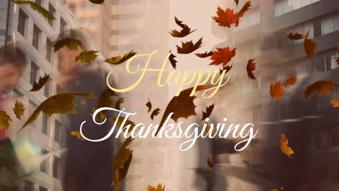 Autumn Vibes with Happy Thanksgiving Message