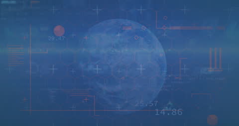 Digital Globe with Virtual Data Overlay