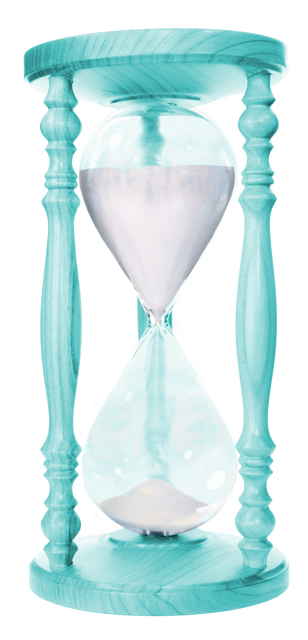 Blue Hourglass Illustration on Transparent Background Measuring Time Concept - Download Free Stock Videos Pikwizard.com