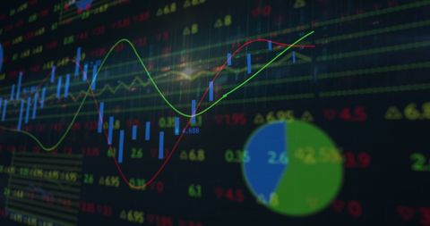 Dynamic Financial Data and Online Security Visualization - Download Free Stock Images Pikwizard.com