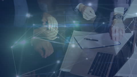 Business Team Collaboration with Technology Overlays