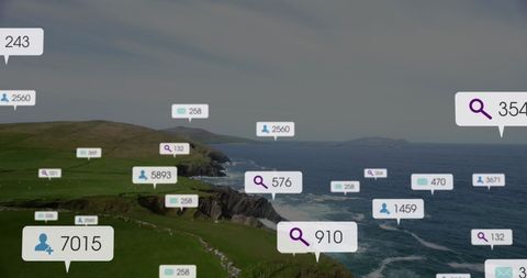 Conceptual Social Media Data Visualization Over Ocean