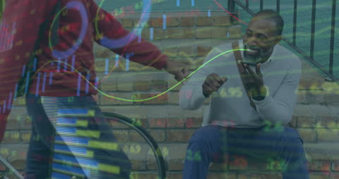 Smiling Man Engaging in Mobile Phone Conversation with Girlfriend