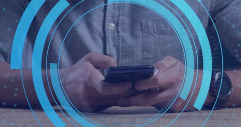 digital network security concept with hands holding smartphone - Download Free Stock Images Pikwizard.com