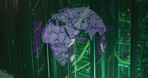 global data processing and network systems visualization - Download Free Stock Images Pikwizard.com