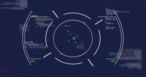 Futuristic digital interface with radar display and data processing - Download Free Stock Images Pikwizard.com