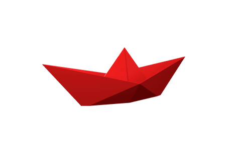 red paper ship digital illustration transparent background - Download Free Stock Videos Pikwizard.com
