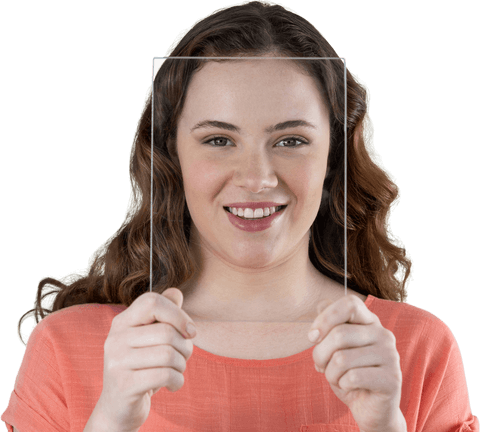 Joyful Woman with Transparent Glass Enhancing Her Smile - Download Free Stock Videos Pikwizard.com
