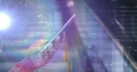 Business Technology and Smartphone Connectivity With Data Visualization - Download Free Stock Images Pikwizard.com