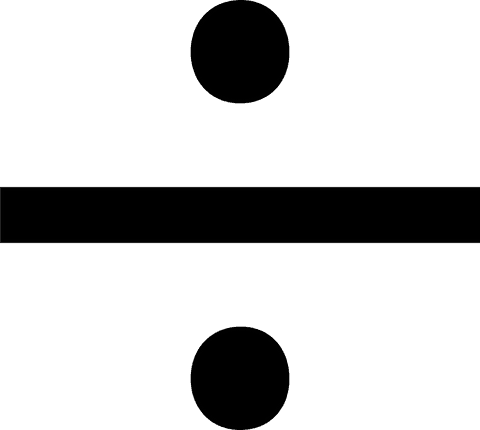 transparent close-up of division symbol with gradient background - Download Free Stock Videos Pikwizard.com