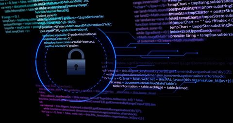 Data Encryption and Cybersecurity in Digital Interface - Download Free Stock Images Pikwizard.com