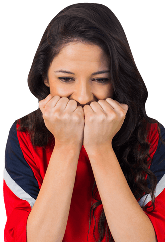 nervous football fan expecting game result on transparent background - Download Free Stock Videos Pikwizard.com
