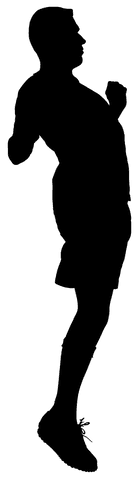 transparent silhouette of male football player running - Download Free Stock Videos Pikwizard.com