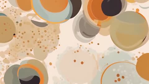 Colorful Abstract Floating Circles and Dots Animation