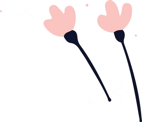 Stylized Blossoms With Sparkles on Transparent Background - Download Free Stock Videos Pikwizard.com