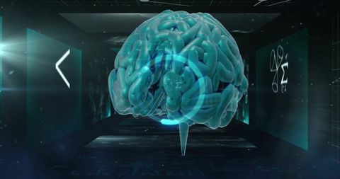 Digital Brain with Data Processing Highlights Artificial Intelligence - Download Free Stock Images Pikwizard.com