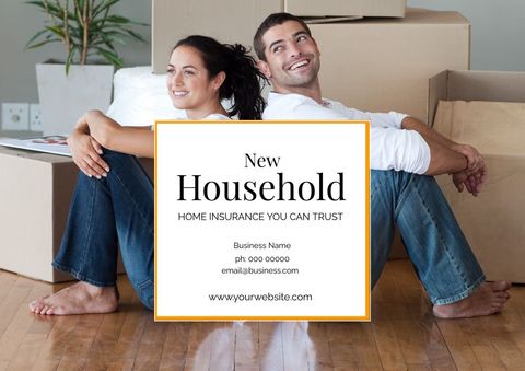 happy couple with moving boxes celebrating new home - Download Free Stock Templates Pikwizard.com