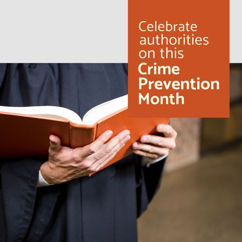 celebrating justice and law during crime prevention month - Download Free Stock Templates Pikwizard.com