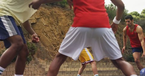 Outdoor Basketball Practice for Young Athletes