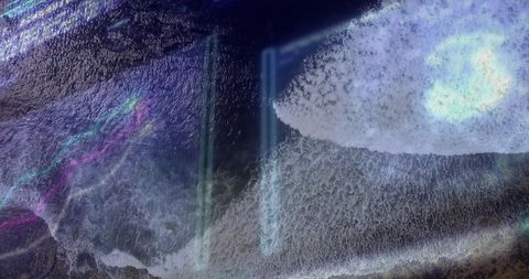 Luminous cosmic energy in abstract light art