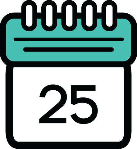 Transparent Digital Calendar Page with Number 25 Illustration - Download Free Stock Videos Pikwizard.com