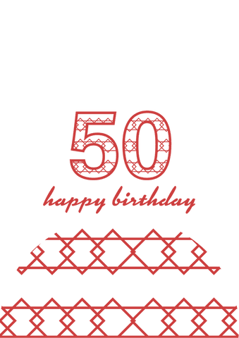 happy 50th birthday card transparent vector design pattern - Download Free Stock Videos Pikwizard.com