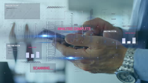 Business Professional Analyzing Data on Smartphone Screen