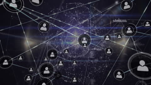 Global Networking and Data Connections Concept