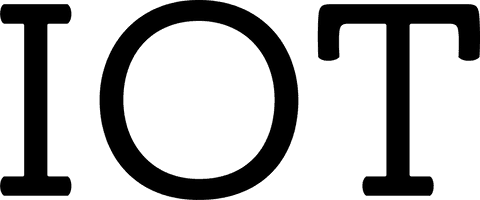 Innovative IoT Text on Transparent Background