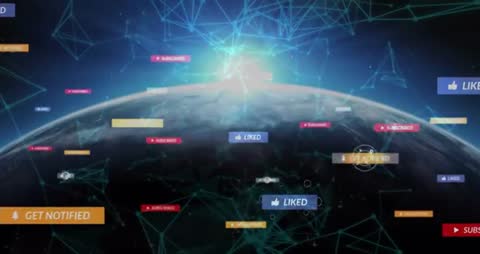 Global Social Media Notifications Spanning Digital Earth