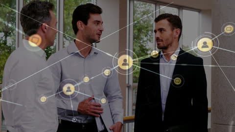 Business Professionals Engaging in Global Networking