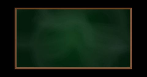 Blank chalkboard with wooden frame for educational themes