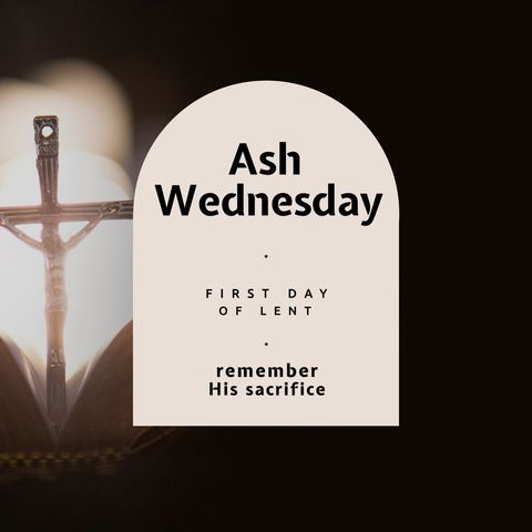 ash wednesday celebrates first day of lent with crucifix highlight - Download Free Stock Templates Pikwizard.com