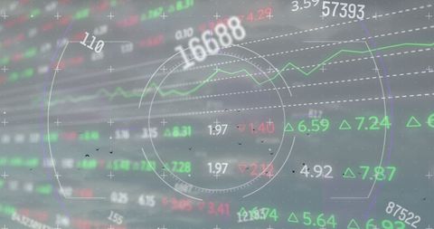 Financial Data and Stock Market Analysis Overlay - Download Free Stock Images Pikwizard.com