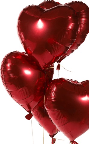 transparent red heart-shaped balloons close-up - Download Free Stock Videos Pikwizard.com