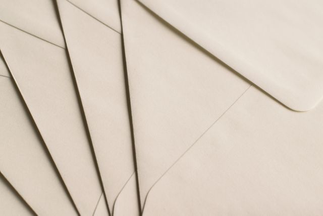 Blank Beige Envelopes Laid in Overlapping Pattern - Download Free Stock Photos Pikwizard.com