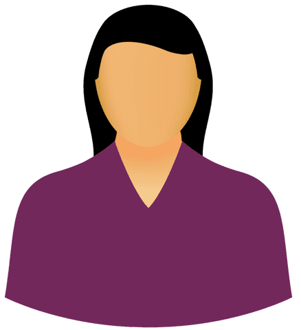 Transparent illustration faceless woman icon