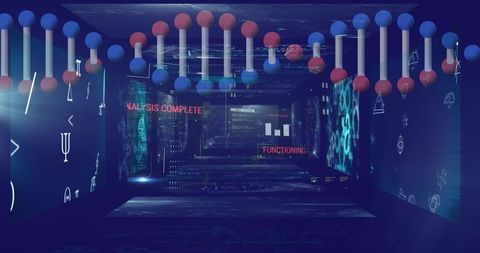 DNA Data Processing in Virtual Interface Concept