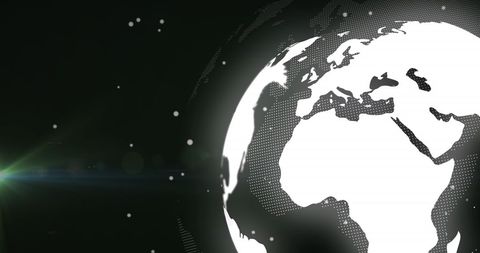 Global Digital Network Concept with Data Points on 3D Globe - Download Free Stock Images Pikwizard.com