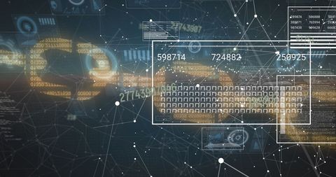 Digital Security and Data Processing Visualization - Download Free Stock Images Pikwizard.com