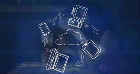 Digital Connectivity with User Drinking Coffee