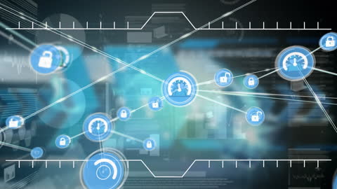 Digital Connections in Data Network Animation