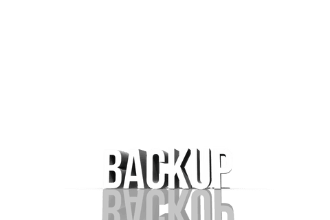 3d backup text reflected on transparent background - Download Free Stock Videos Pikwizard.com